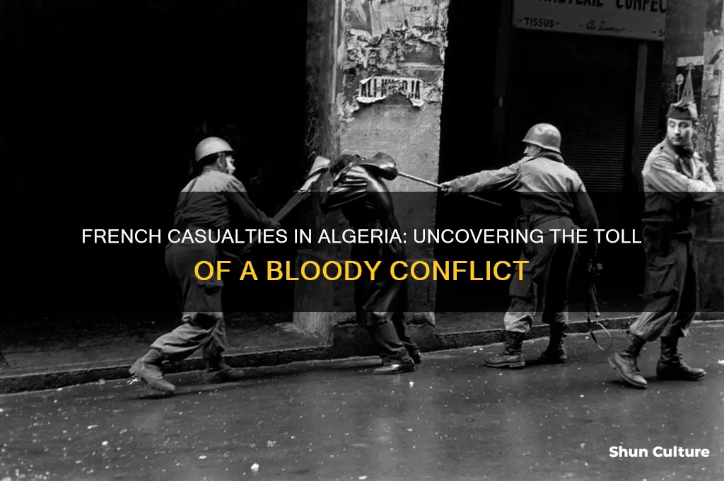 how many french soldiers died in algeria