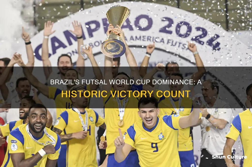 how many futsal world cups has brazil won