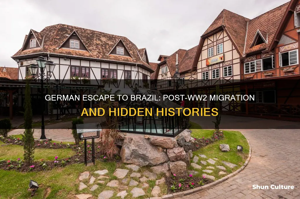 how many german escaped to brazil after ww2