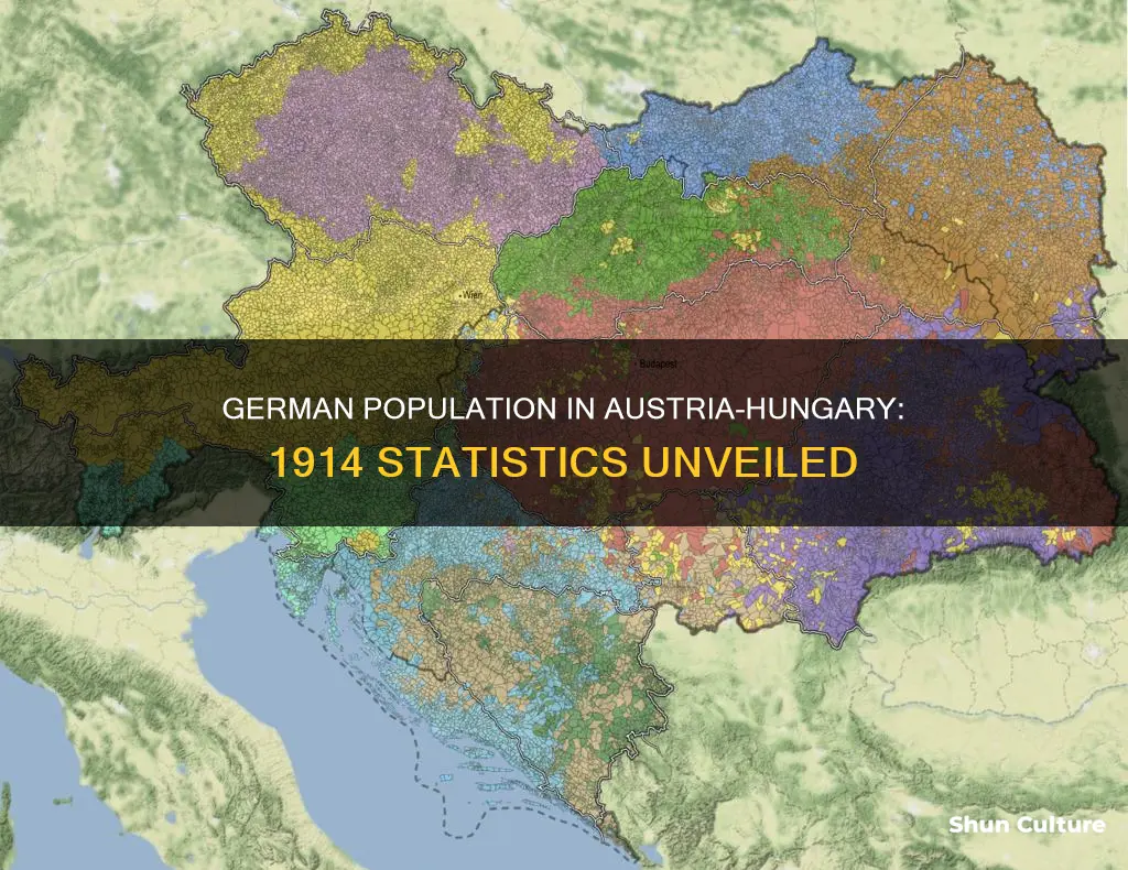 how many germans lived in austria hungary in 1914