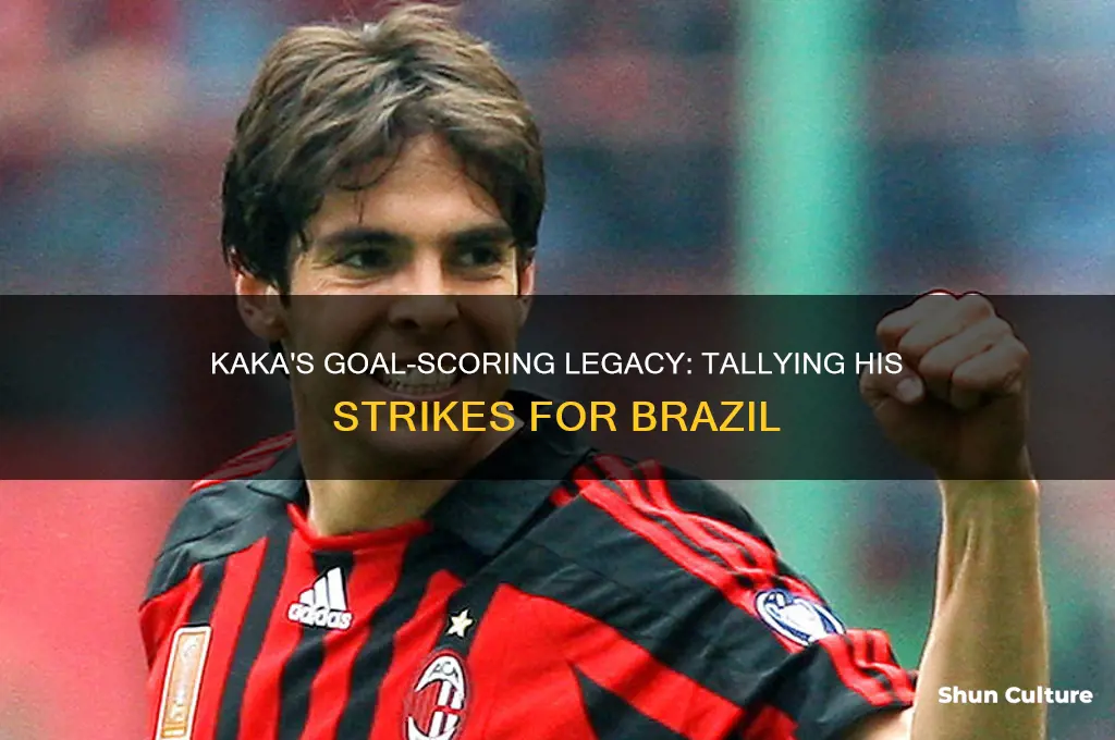 how many goals did kaka scored for brazil