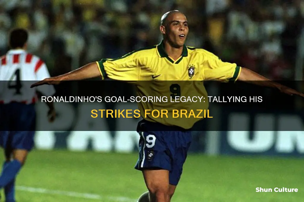 how many goals does ronaldinho have for brazil