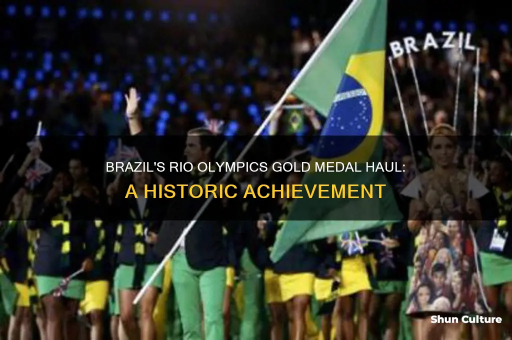 how many gold medals did brazil won at rio olympics