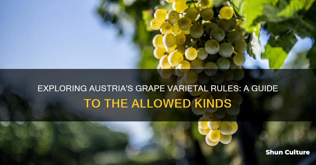 how many grape varietals allowed in austria