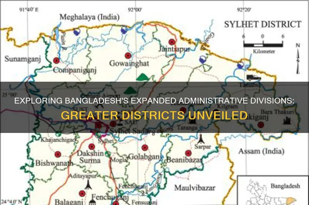 how many greater districts in bangladesh