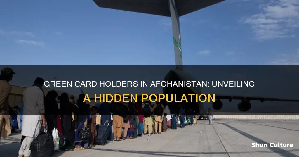 how many green card holders in afghanistan