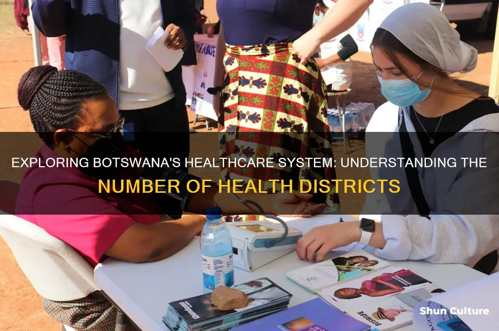 how many health disticts in botswana