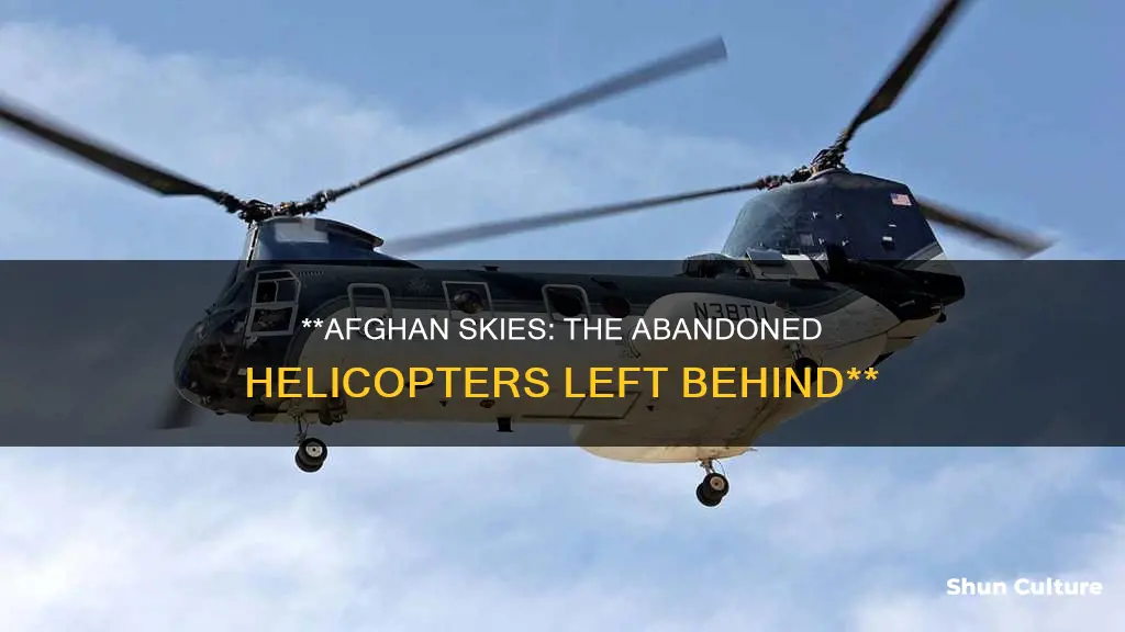 how many helicopters are left in afghanistan