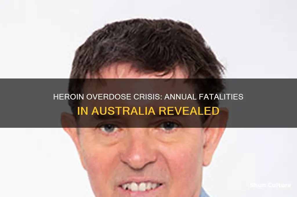 how many heroin overdoses per year in australia
