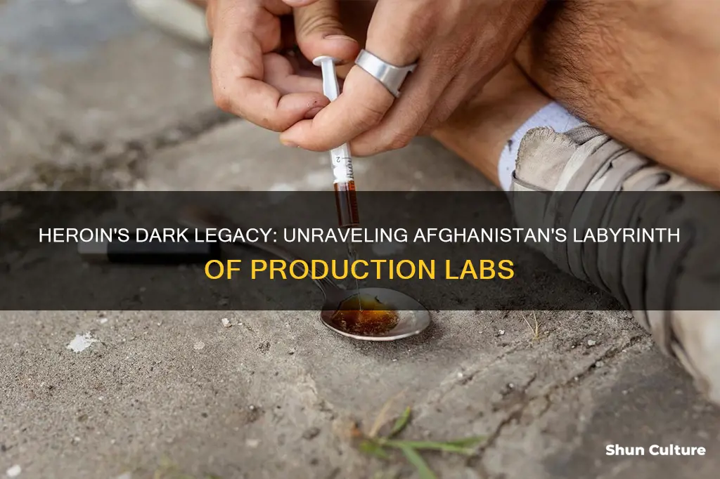 how many heroin production labs in afghanistan