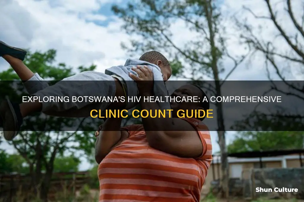 how many hiv clinics in botswana