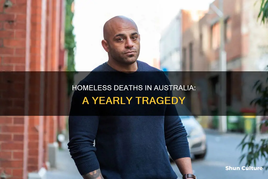 how many homeless people die a year australia