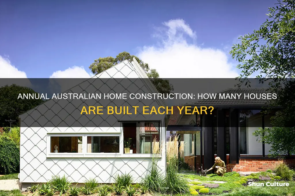 how many homes are built in australia each year