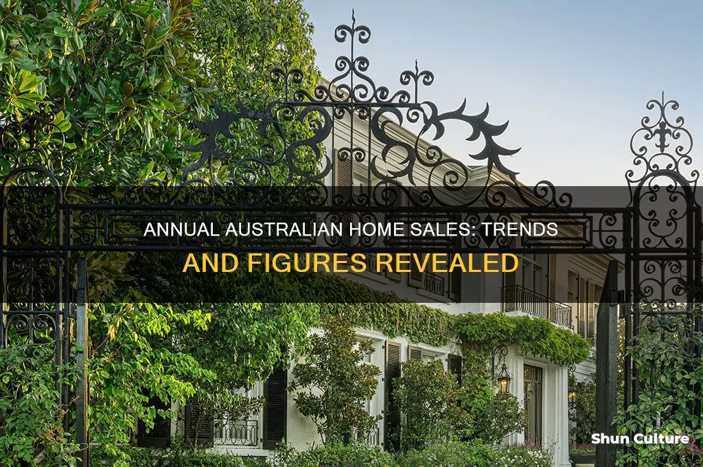 how many homes sold in australia per year