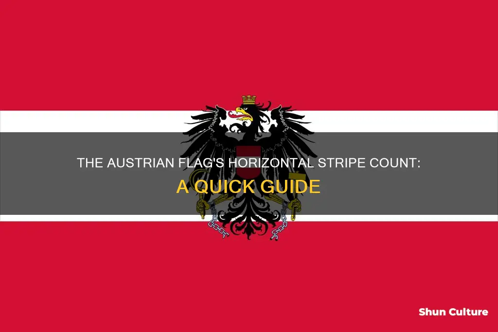 how many horizontal stripes are there in the austrian flag