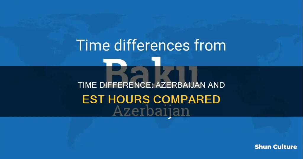 how many hours ahead is azerbaijan ahead than est