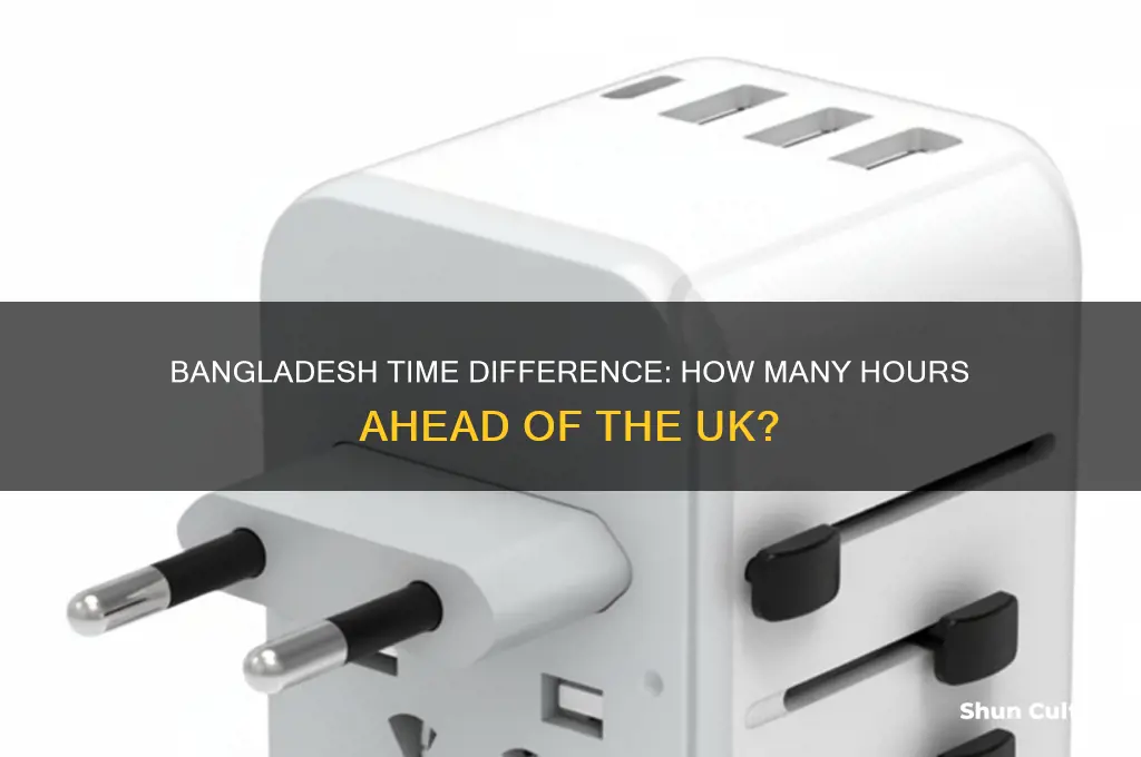 how many hours ahead is bangladesh from uk