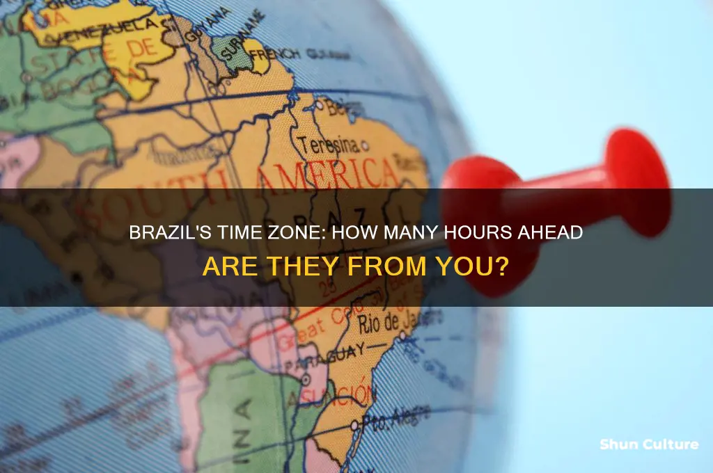 how many hours ahead is brazil from here