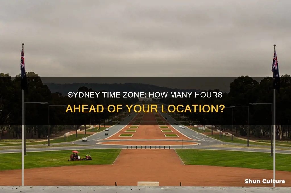 how many hours ahead is sydney australia
