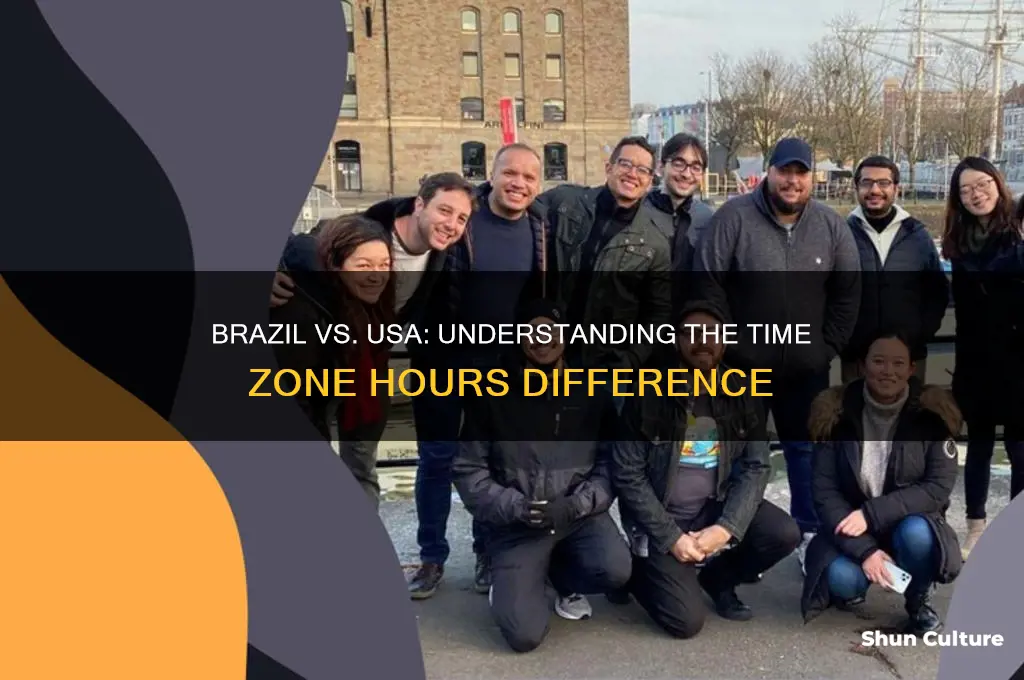 how many hours difference between brazil and usa