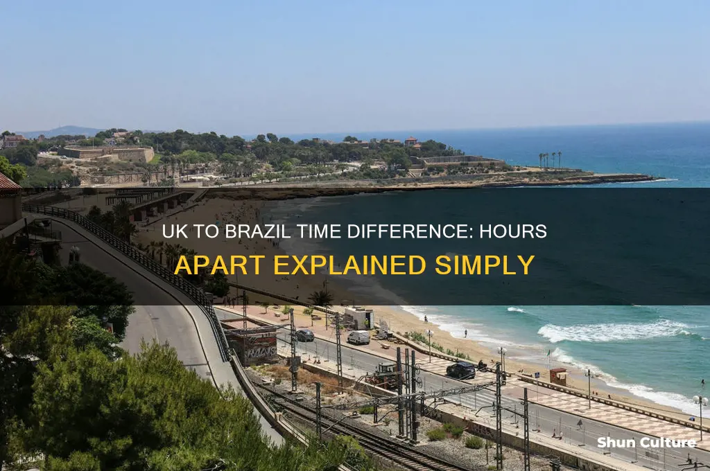 how many hours difference between uk and brazil