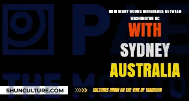 Time Zone Gap: Washington DC vs Sydney Australia Hours Difference