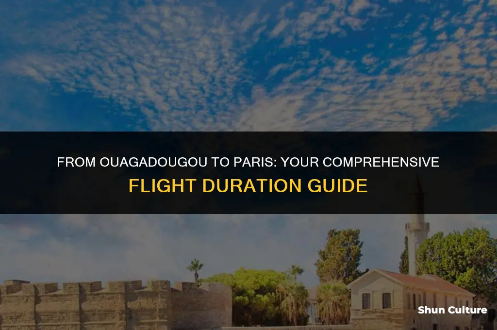 how many hours flight from burkina faso to france
