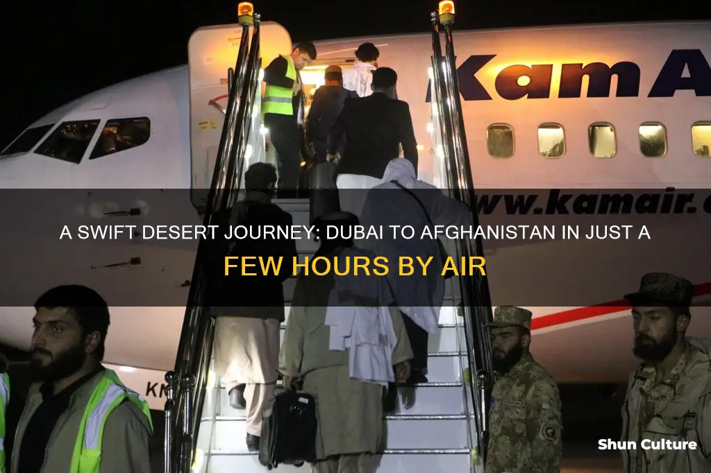 how many hours flight from dubai to afghanistan