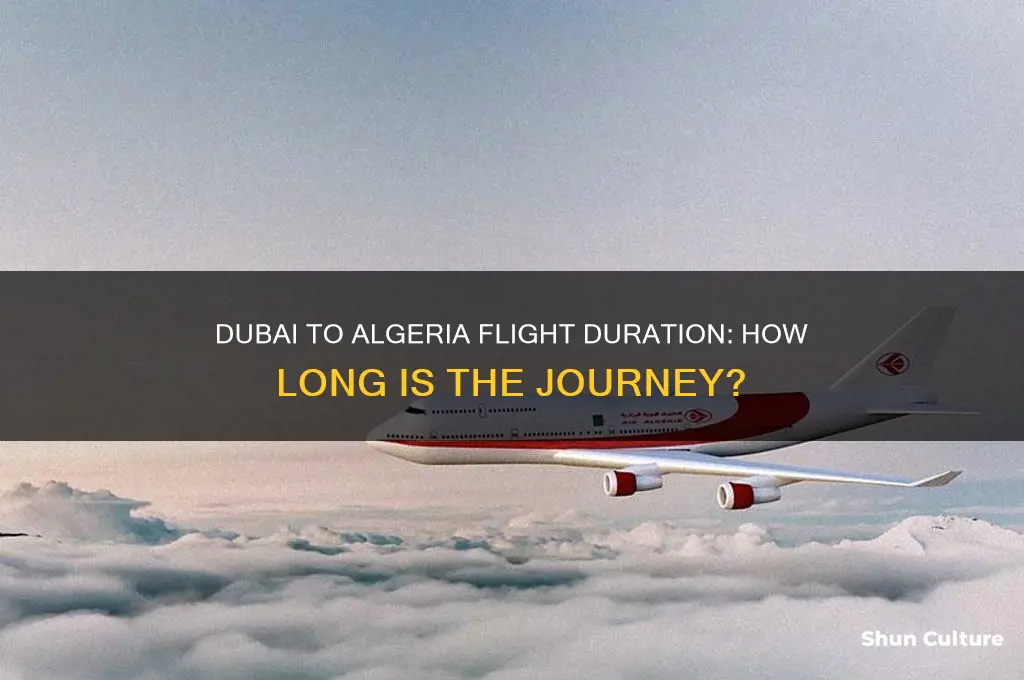 how many hours flight from dubai to algeria