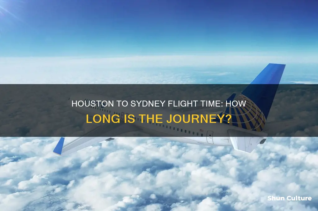 how many hours flight from houston to sydney australia