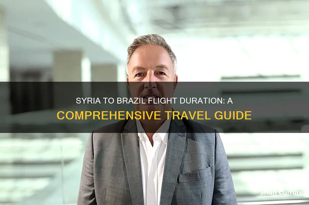 how many hours flight from syria to brazil