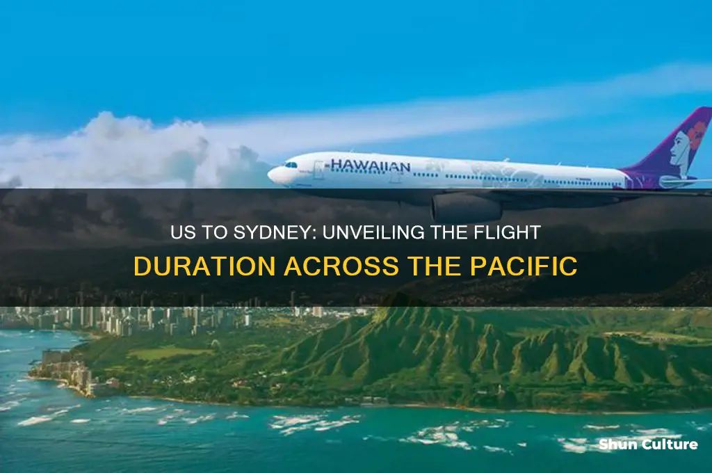 how many hours flight from us to sydney australia