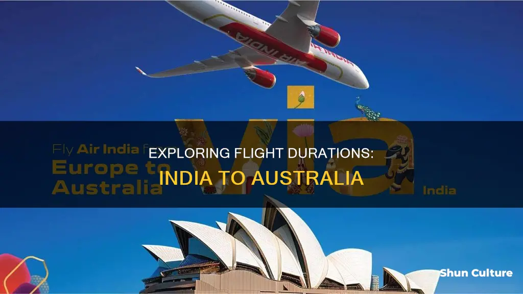 how many hours flight journey from india to australia