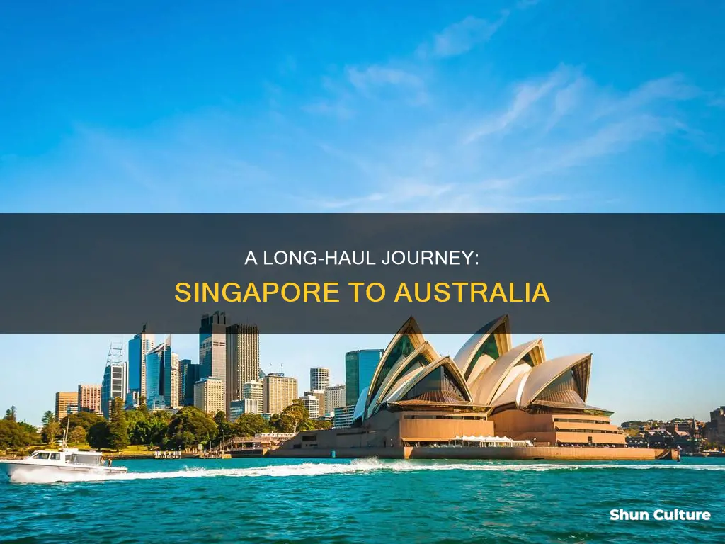 how many hours flying from singapore to australia