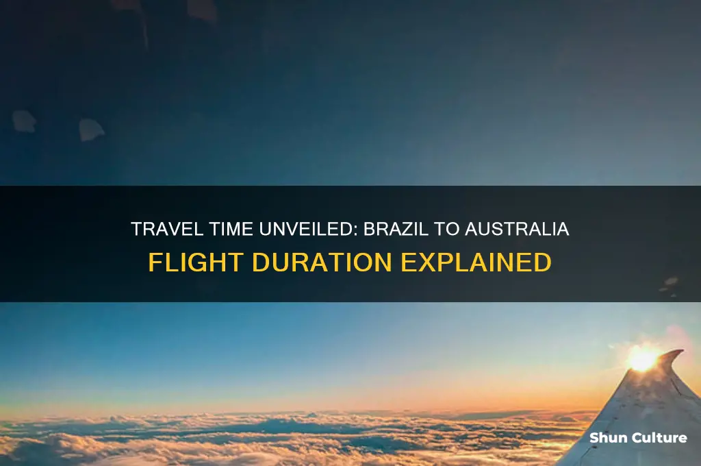 how many hours from brazil to australia