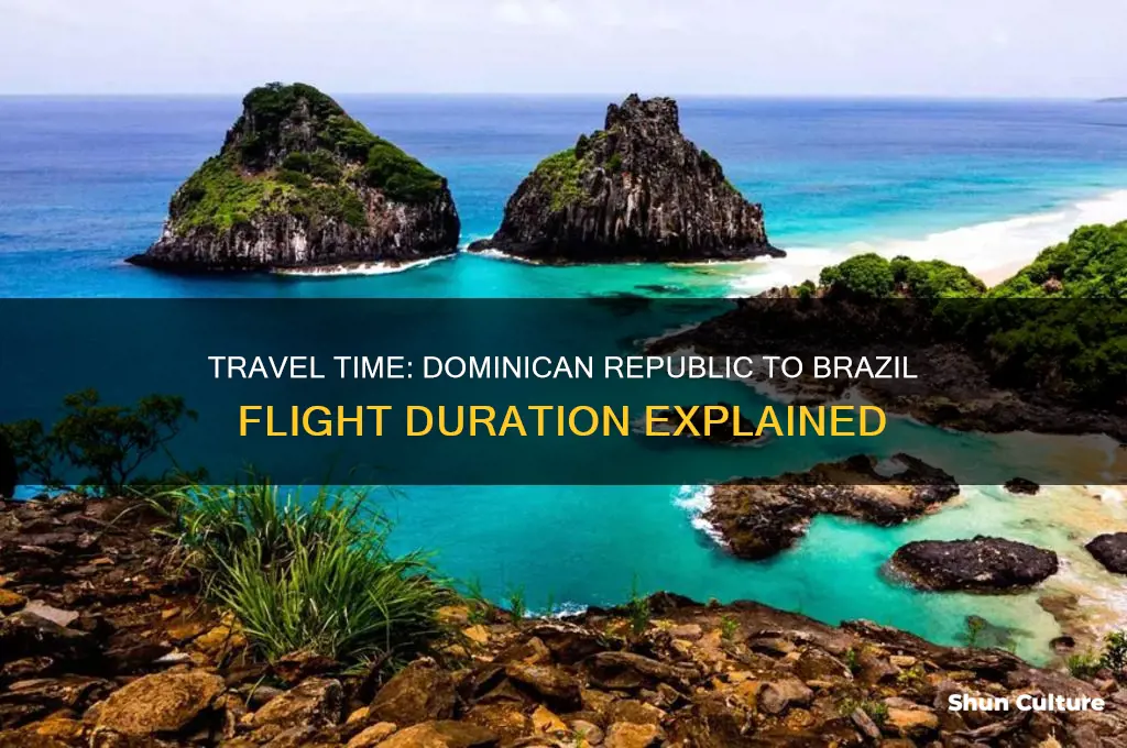 how many hours from dominican republic to brazil