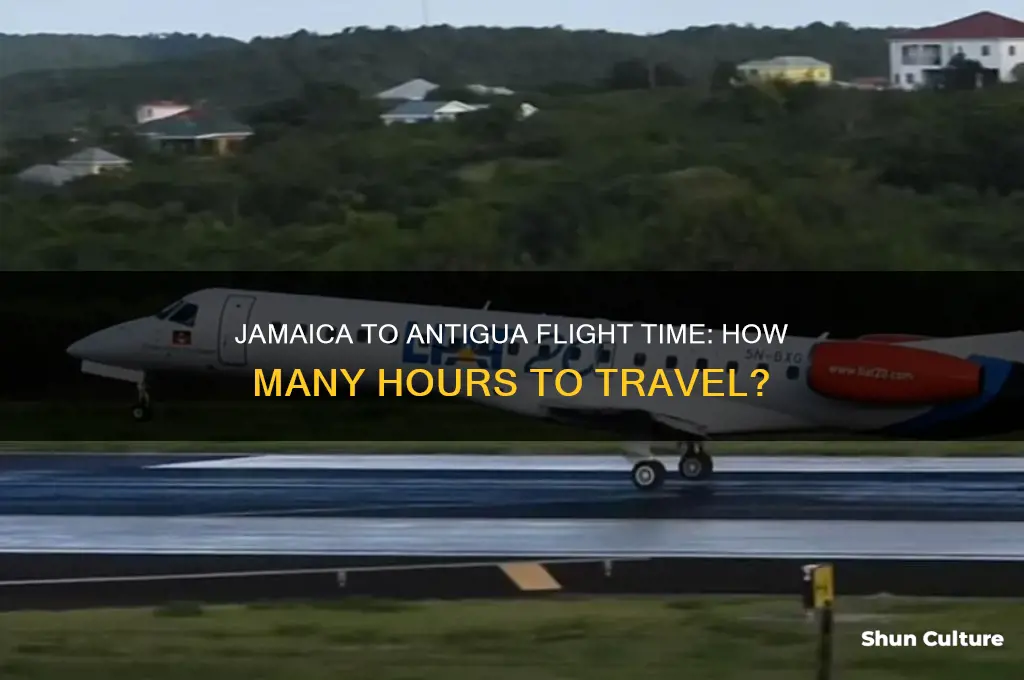 how many hours from jamaica to antigua