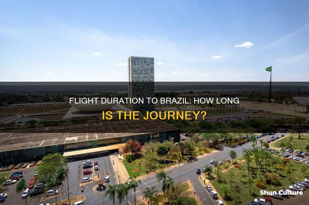 how many hours is the flight tyo brazil
