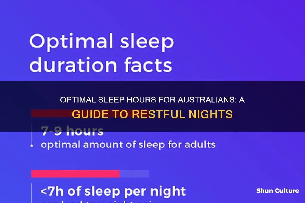 how many hours of sleep do I need in australia