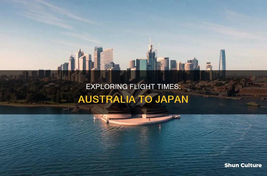 how many hours to fly from australia to japan