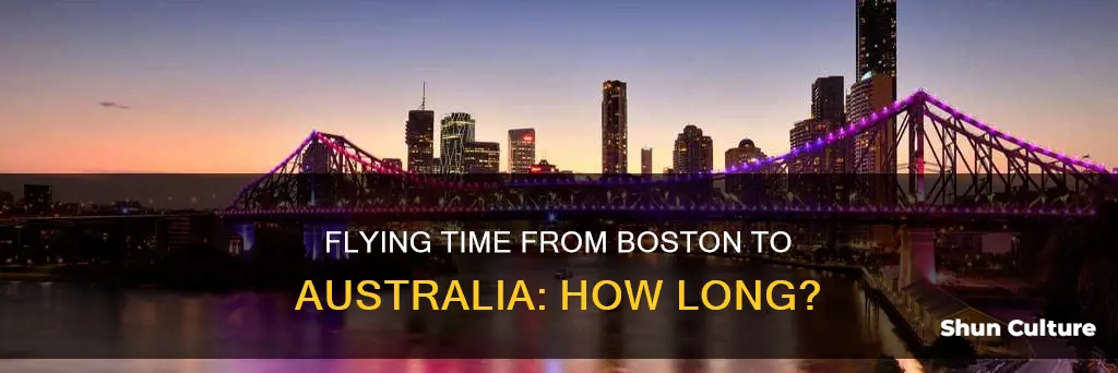 how many hours to fly from boston to australia