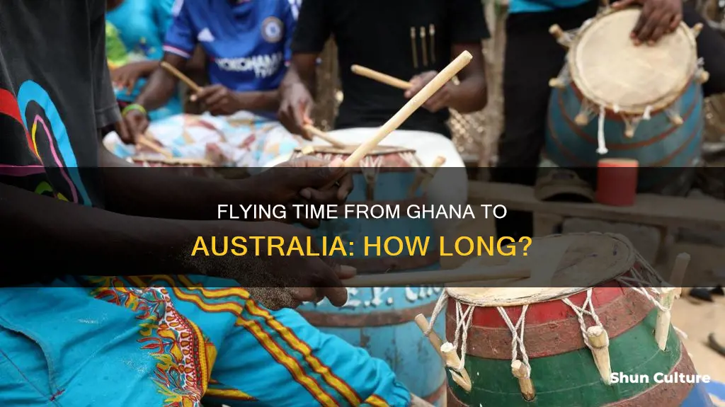 how many hours to fly from ghana to australia