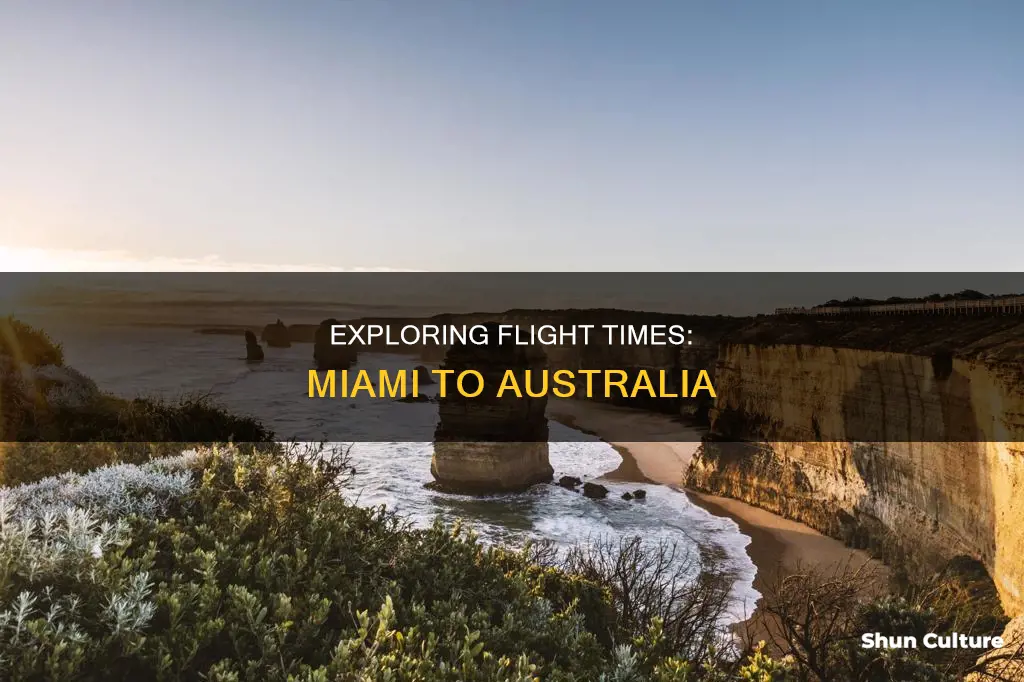 how many hours to fly from miami to australia