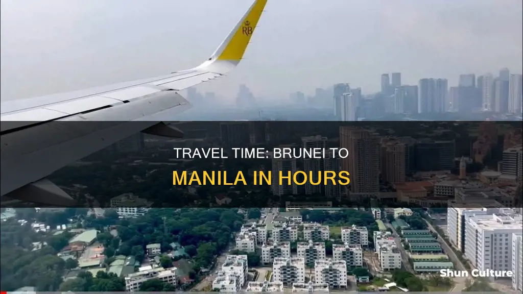 how many hours travel from brunei to manila