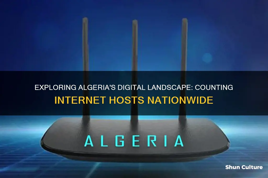 how many internet hosts are in the country algeria