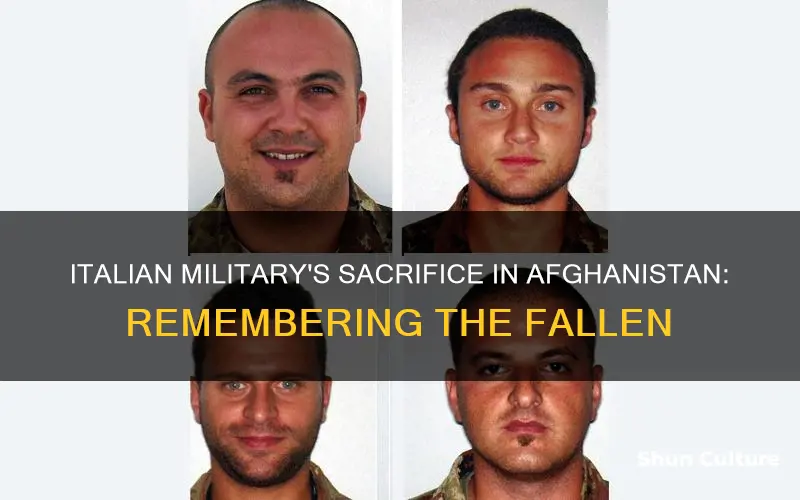 how many italian soldiers died in afghanistan