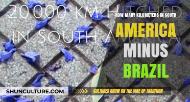 Exploring South America's Kilometer Count Excluding Brazil's Territory