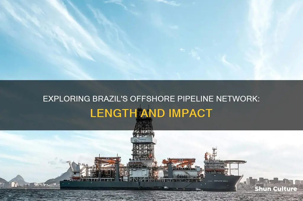 how many kilometers of pipeline offshore in brazil