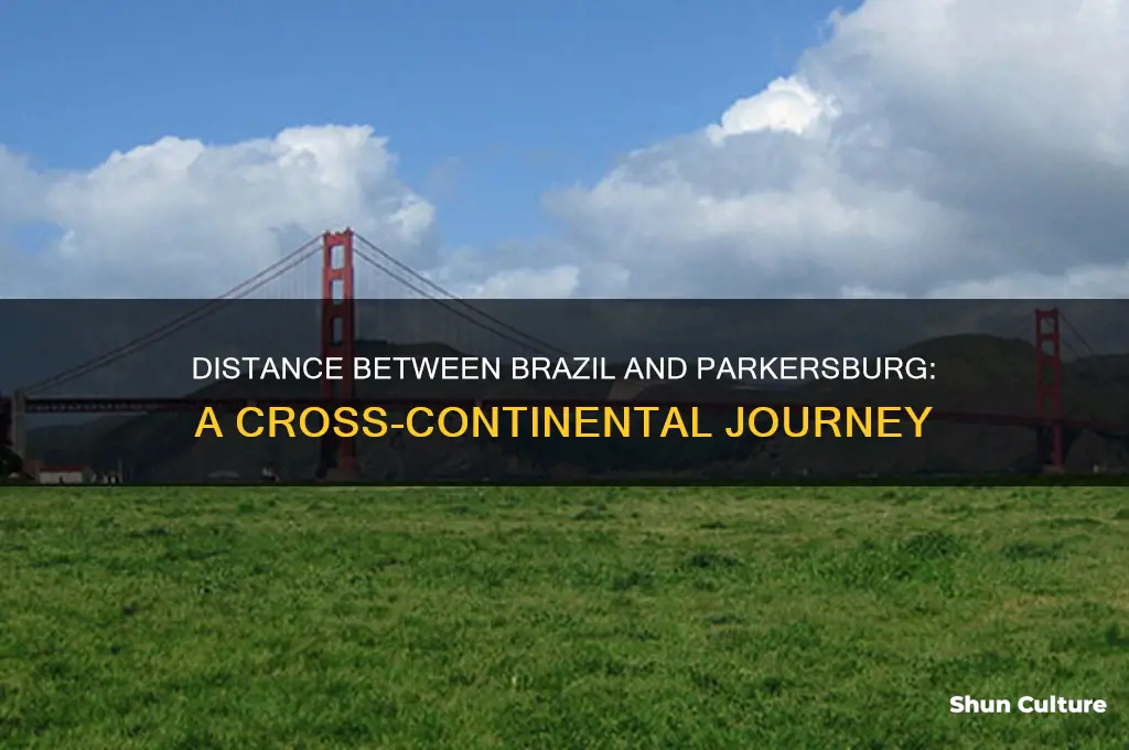 how many km is between brazil and parkersburg