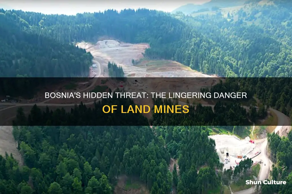 how many land mines are in bosnia